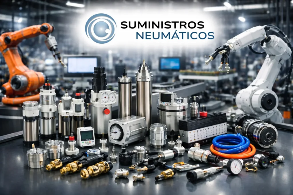 Componentes de neumática industrial y automatización industrial de Suministros Neumáticos