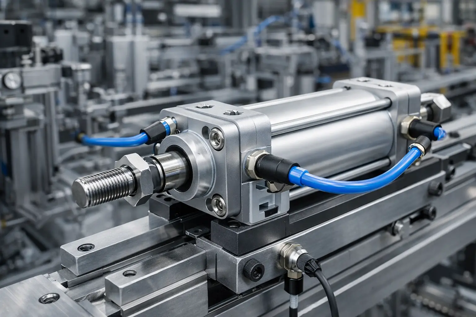 Dimensionamiento de cilindro neumático en sistema de automatización